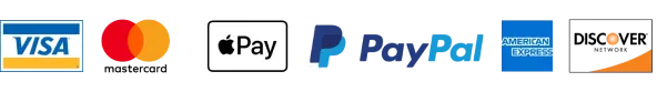 payments-1 1 Icons for Visa, Mastercard, Apple Pay, PayPal, American Express, and an orange upward arrow.